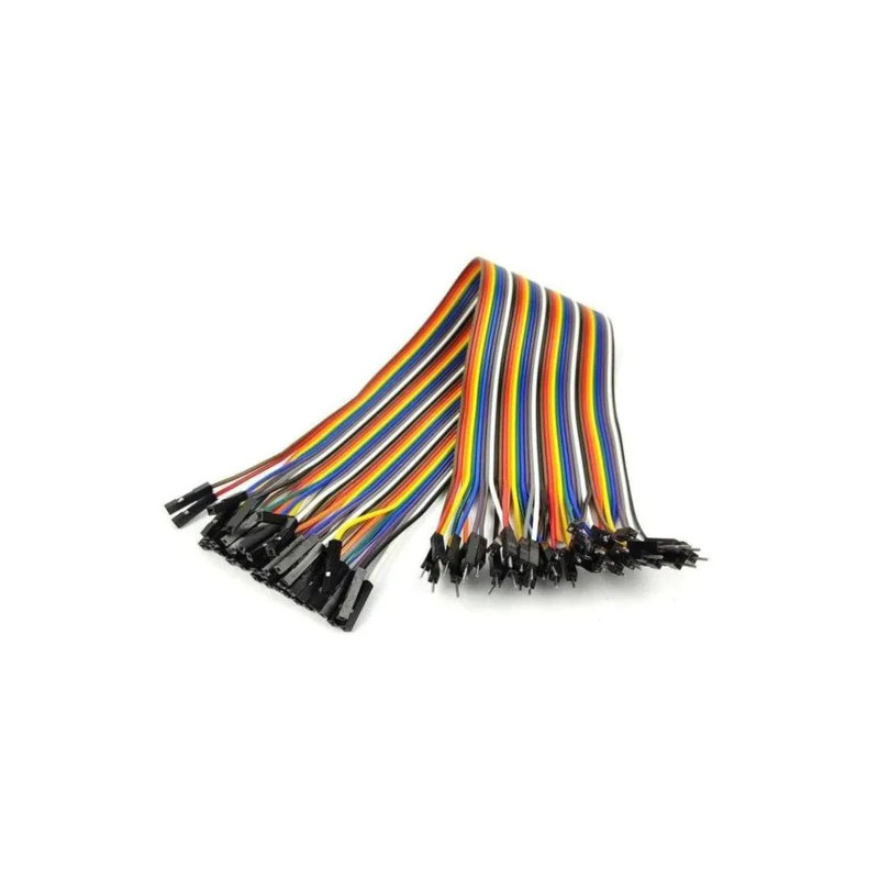 Extra Long Jumper Wires - Male to Female (40 Pack) - أكسسوارات